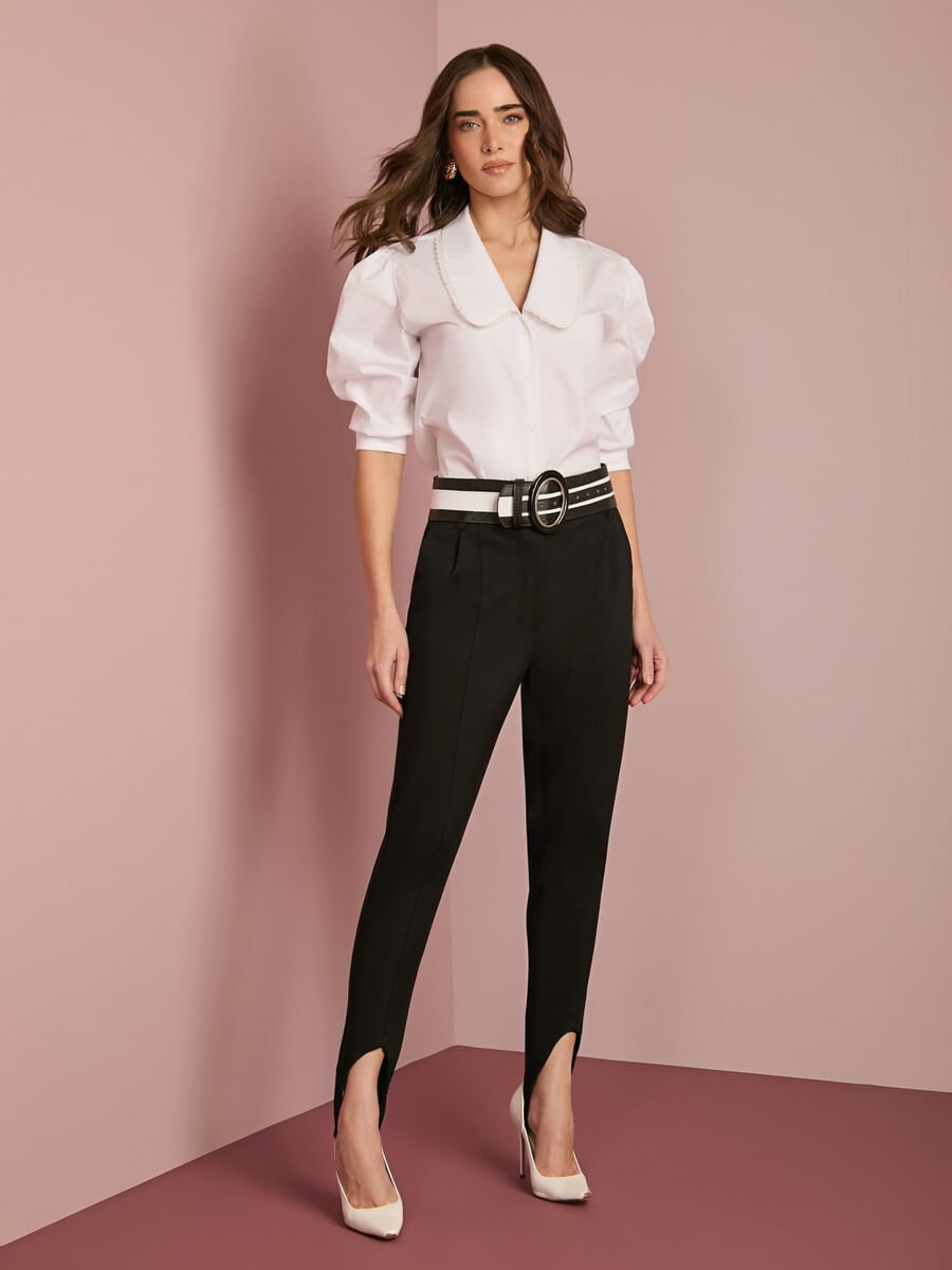 Lace Collar White Shirt Anne Fernandes look