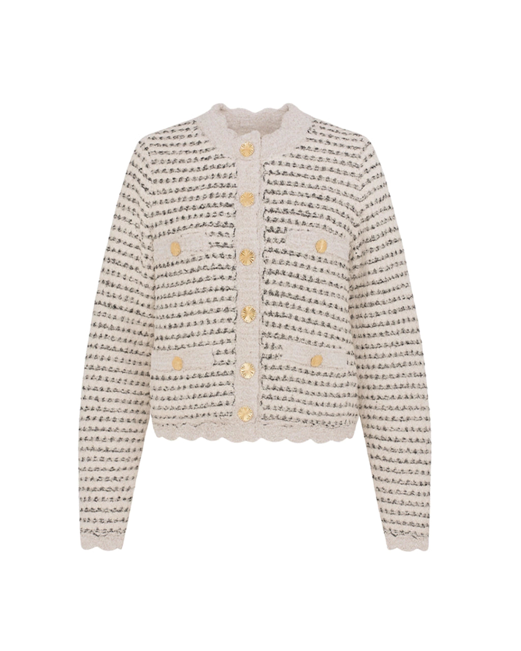 Knitted Coat Rich Textured Cardigan