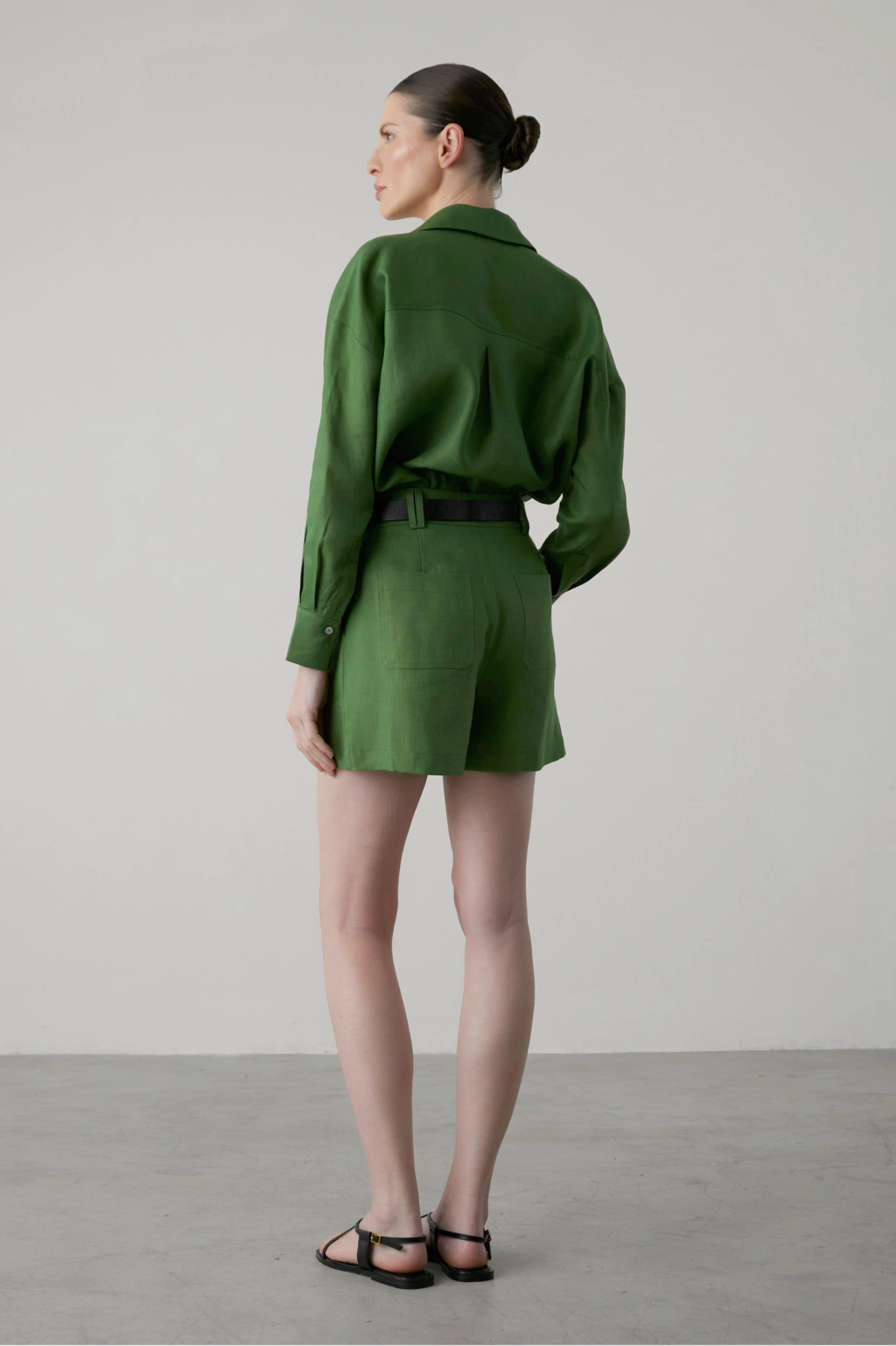 CLM Chloe Linen Shirt Palmeira