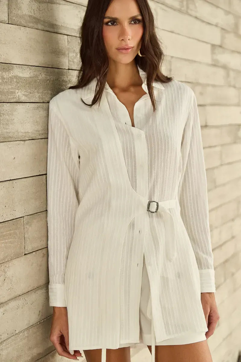 Maxi Cotton Special Buckle Shirt