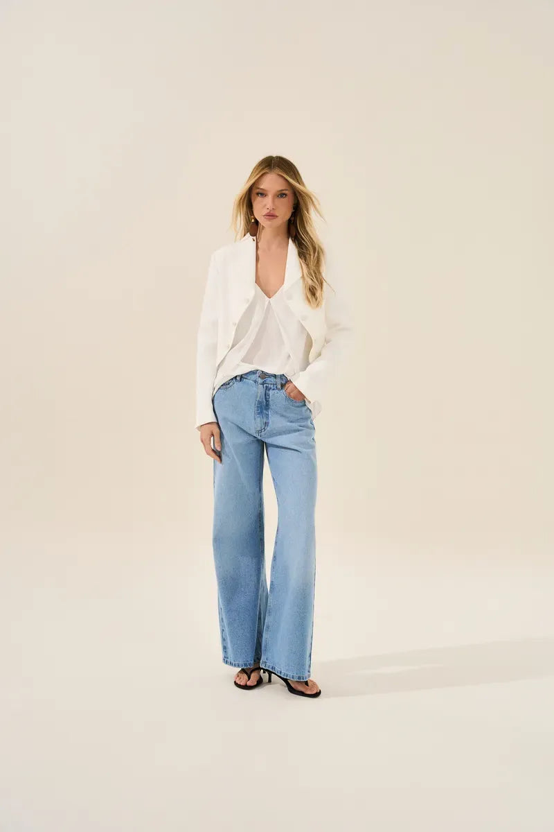 Asymmetric Tailored Jacket — Off White
