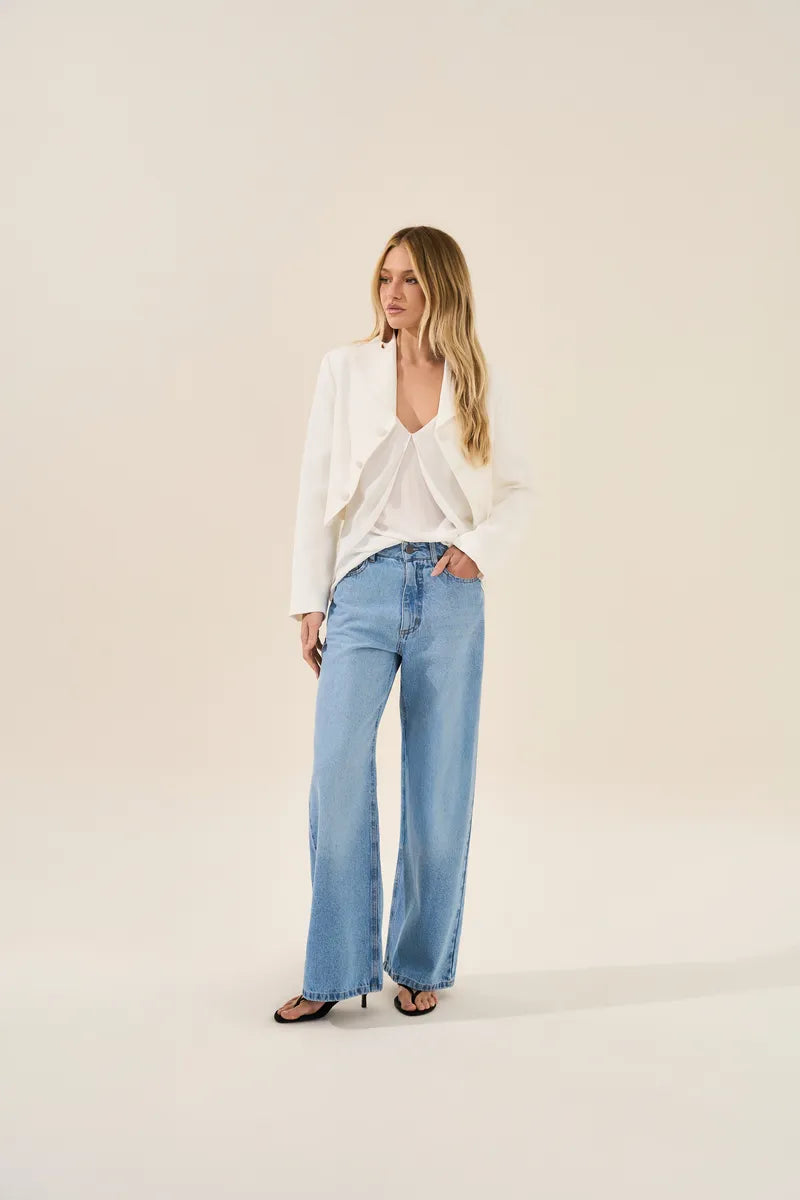 Asymmetric Tailored Jacket — Off White