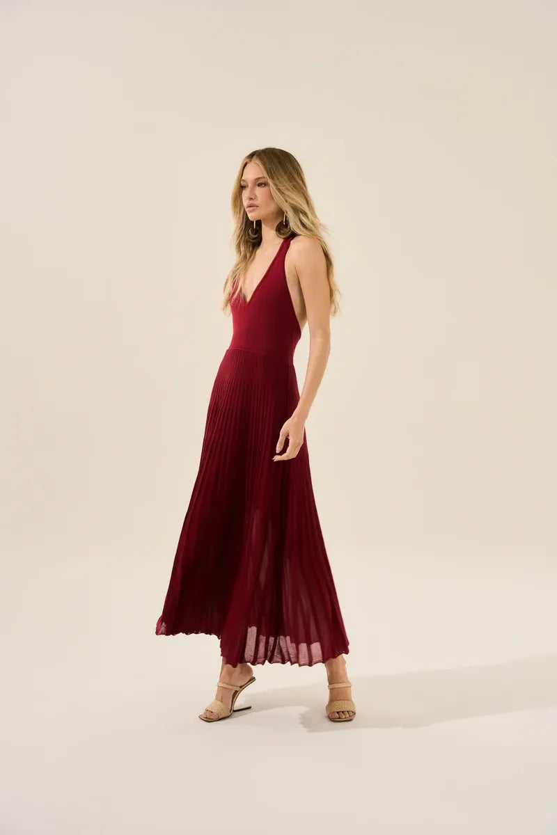 Bordeaux Desire Knit Dress