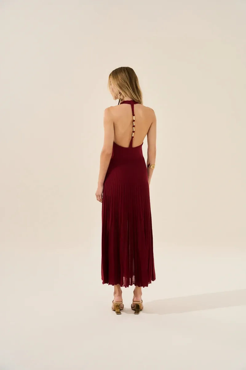 Bordeaux Desire Knit Dress