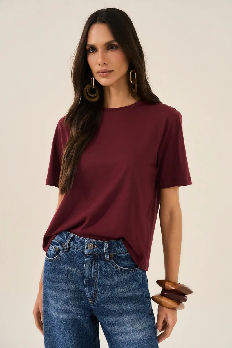 T-SHIRT Natural Energy Burgundy