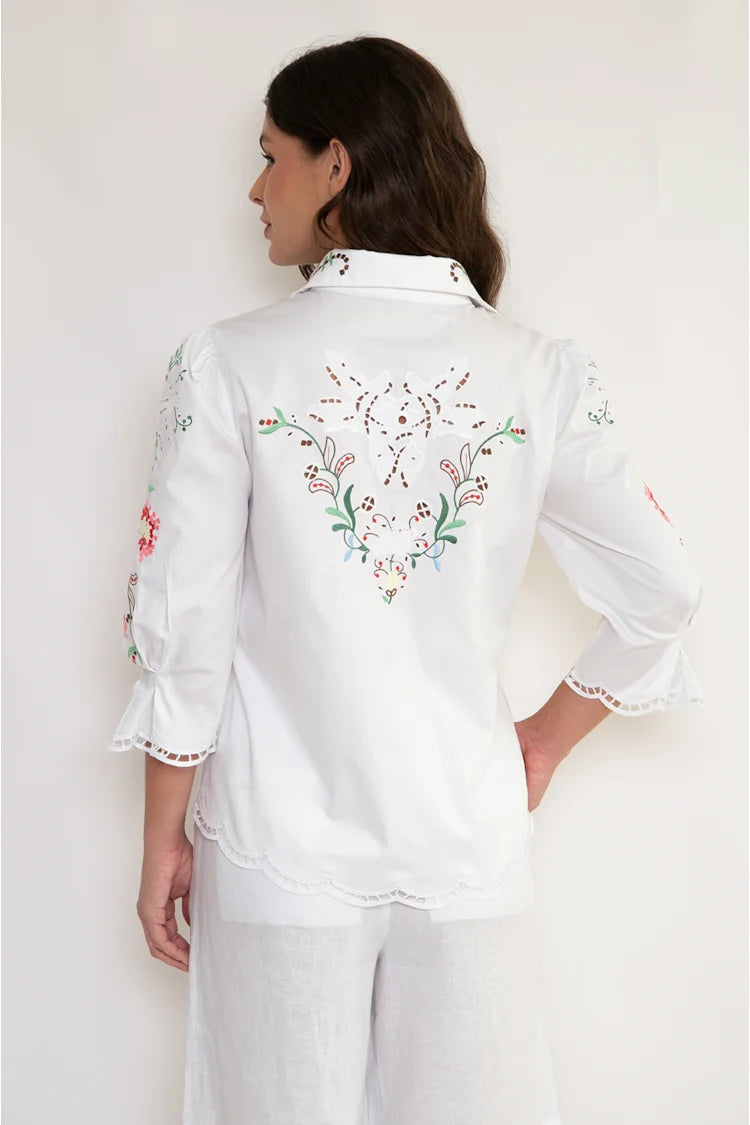 Naiane Embroidered 3/4 Shirt