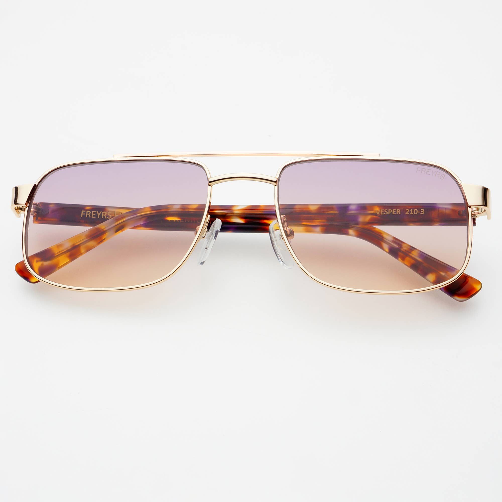 Vesper Unisex Aviator Sunglasses : Gold / Sunset