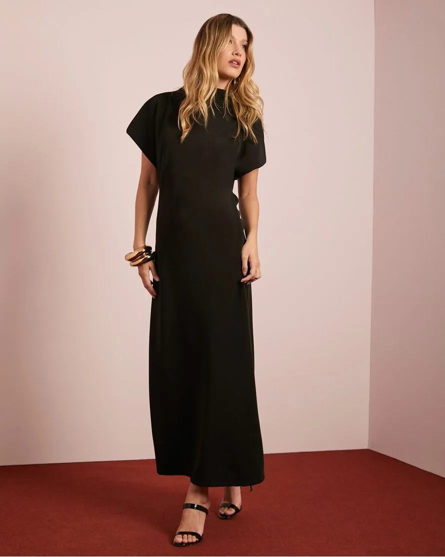 ANF Long Black Dress