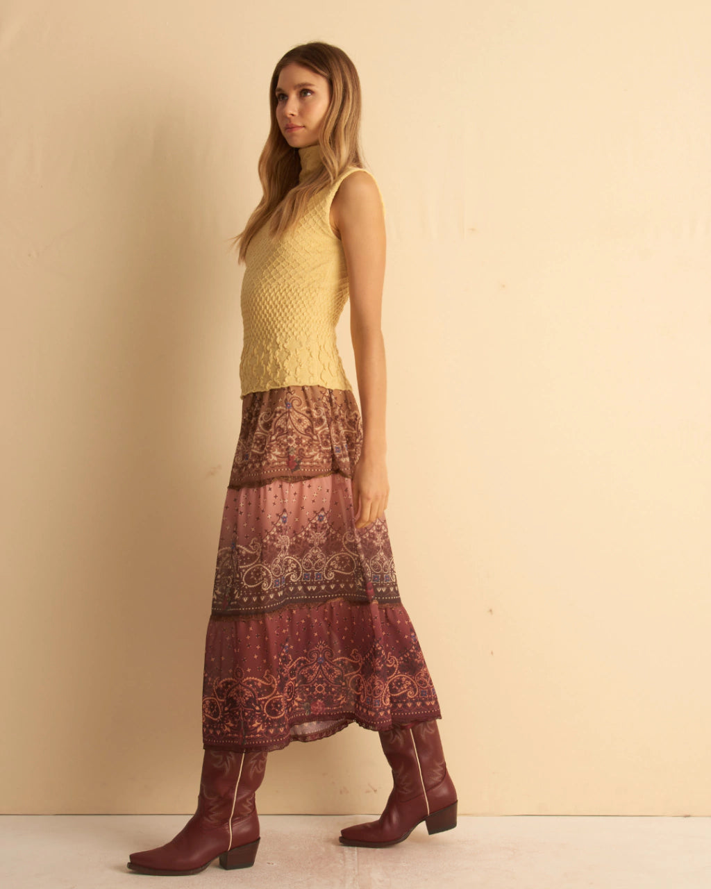 CCP Alessandra Textured Blouse Yellow