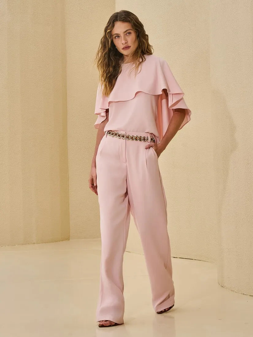 Baby Pink Cape Set