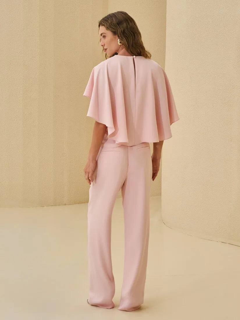 Baby Pink Cape Set