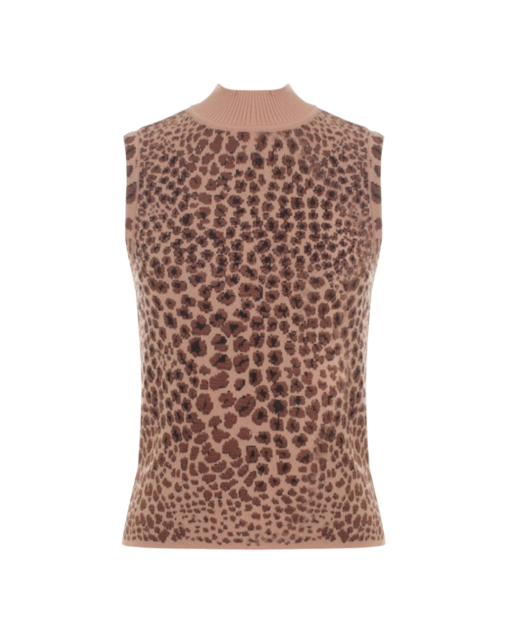 Jessica Leopard Jacquard Knit Top
