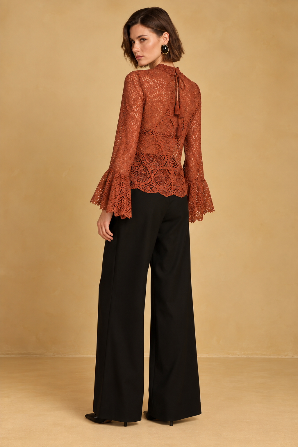Terracotta Lace Shirt