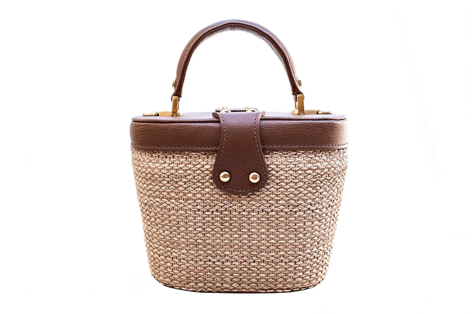 Olga Rafia Natural Hazenut Handbag