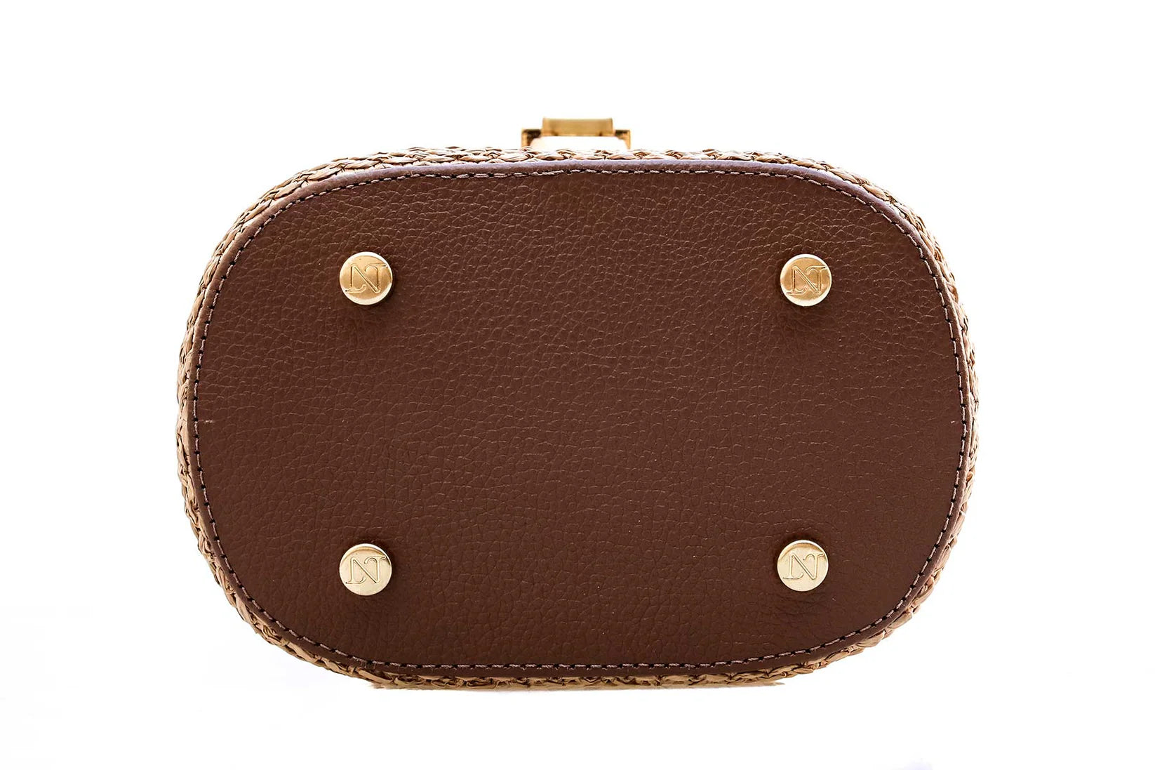 Olga Rafia Natural Hazenut Handbag
