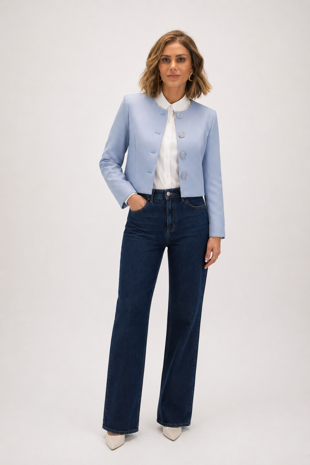 Bossa Baby Blue Blazer