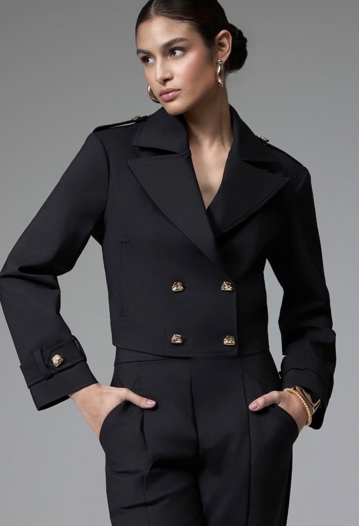 STRSS Black Blazer Set