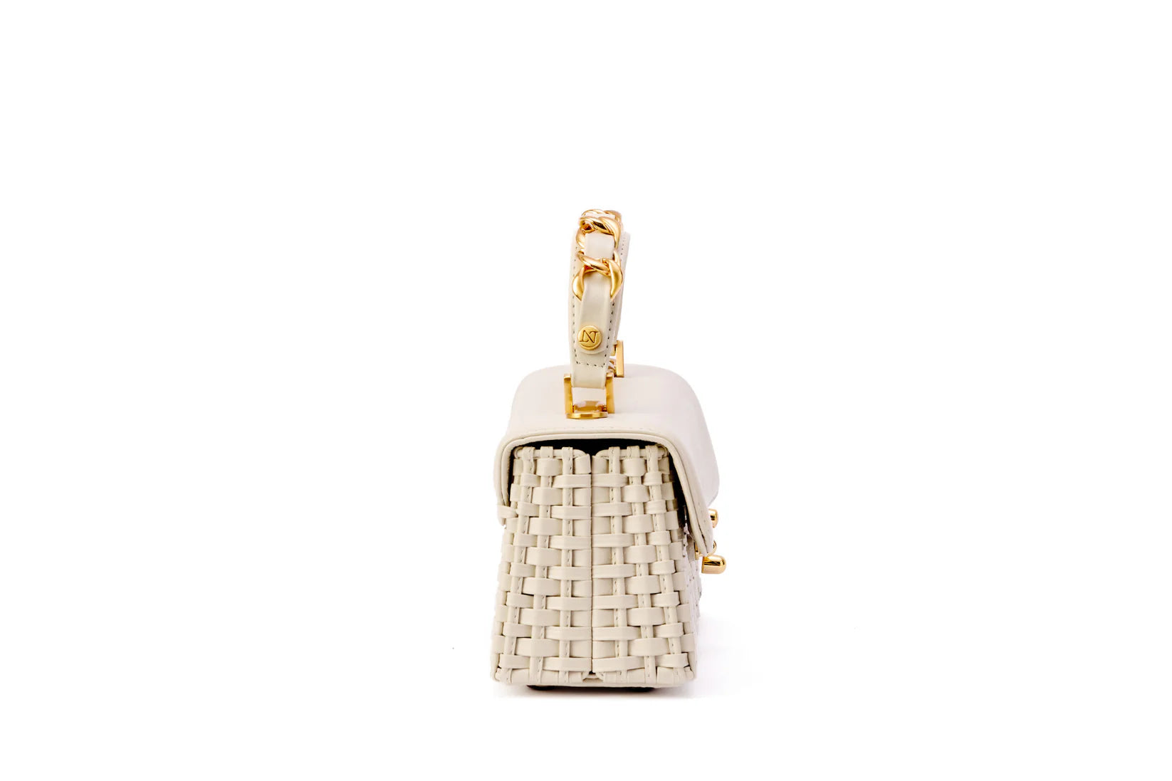 Luh Rajao Handcraft Leather Handbag Off White