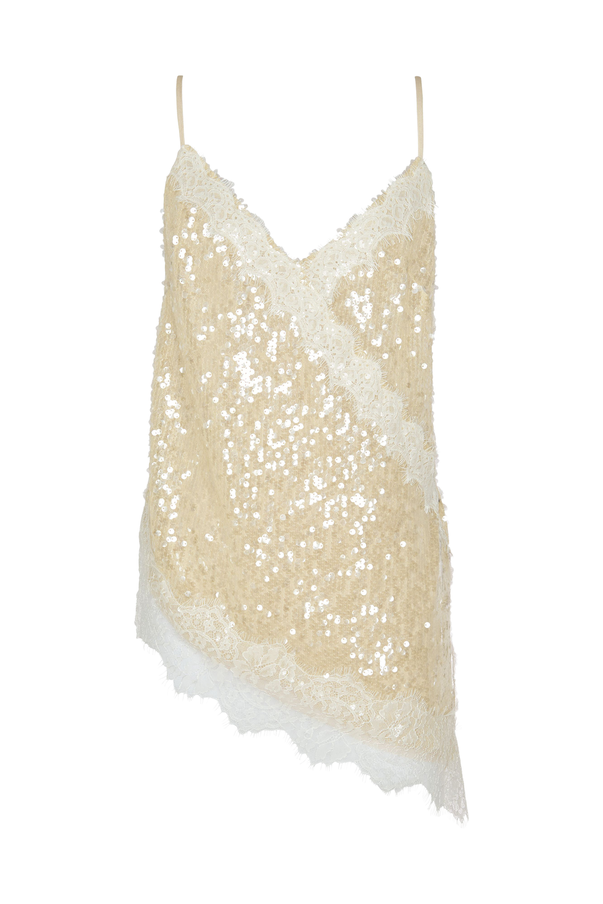 Aura Vanilla Sequin Tank Top