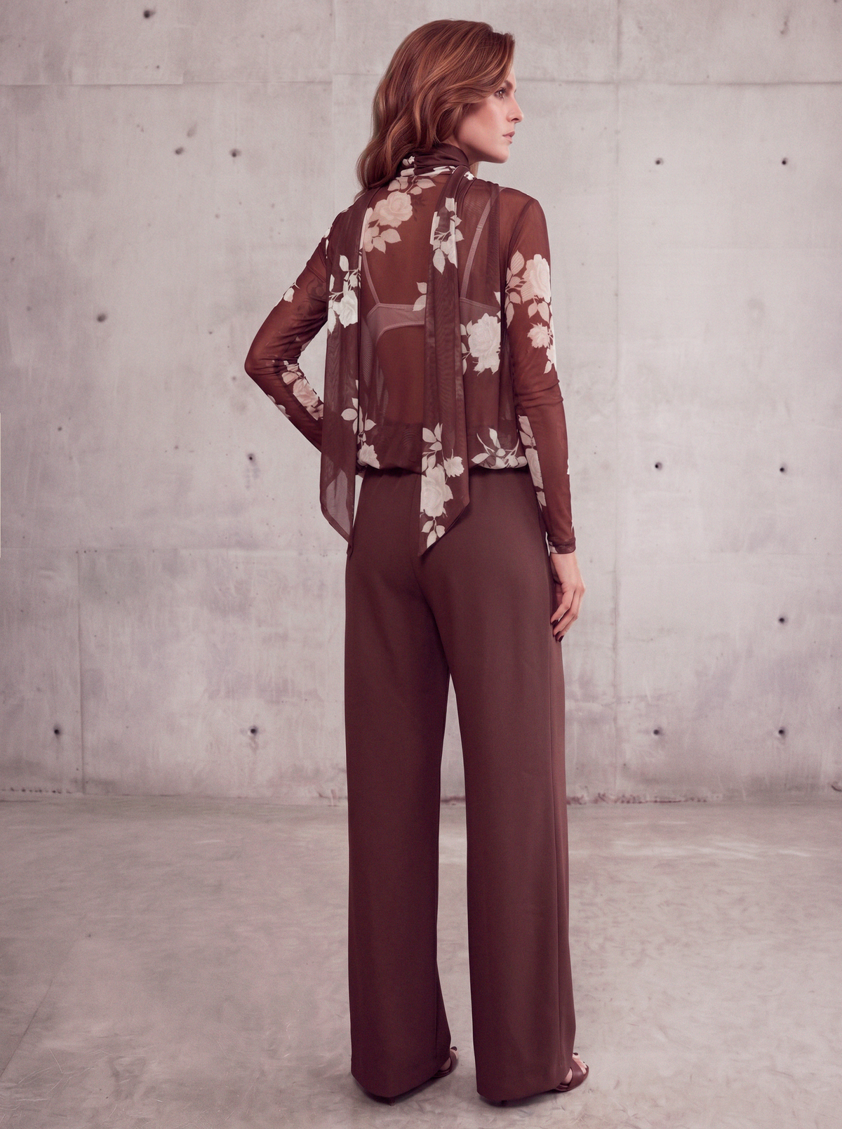 Amber Scarf Cocoa Shirt