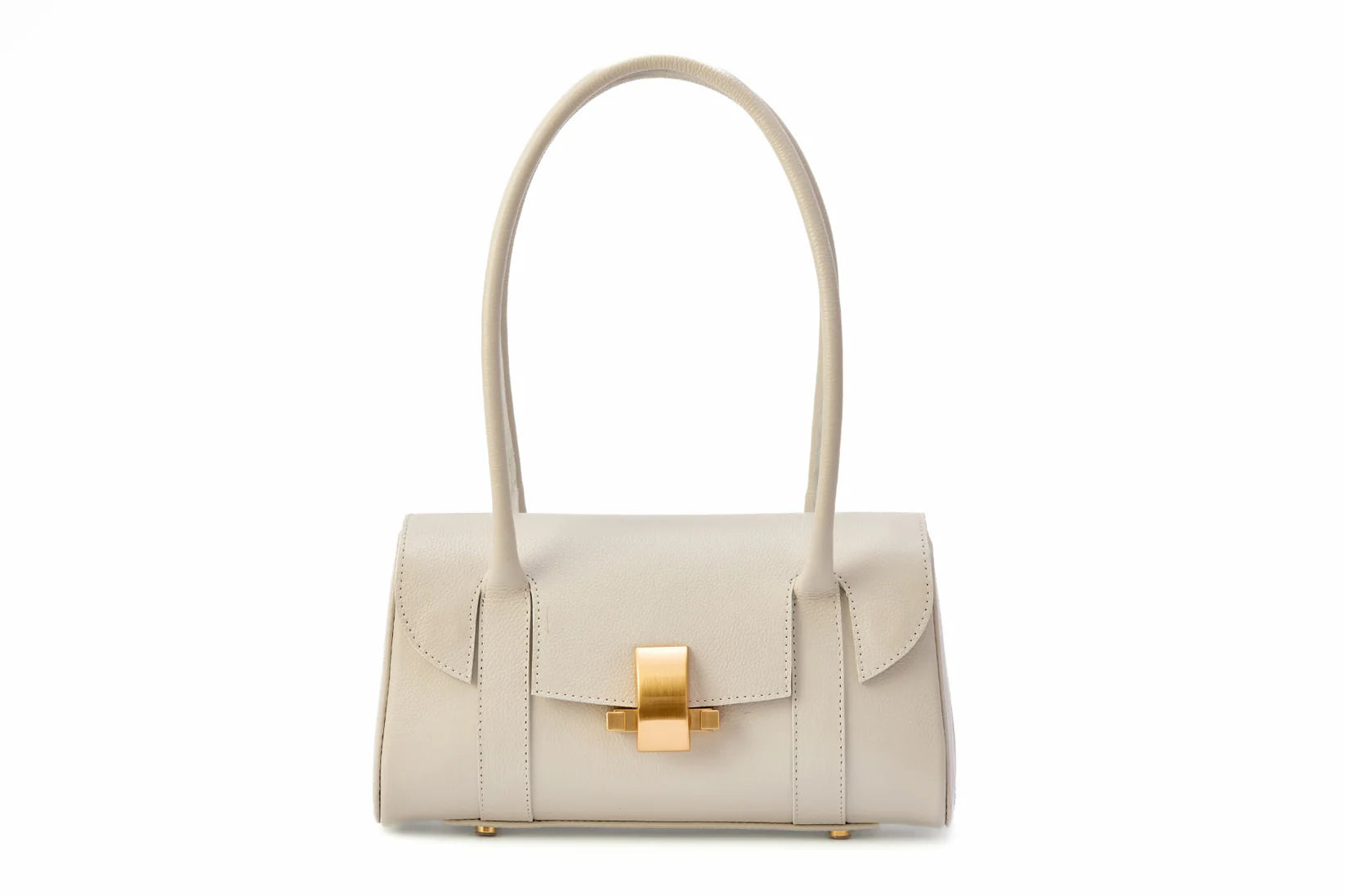 Celine Off White Handcrafted in Brazil Leather Baguette Bag