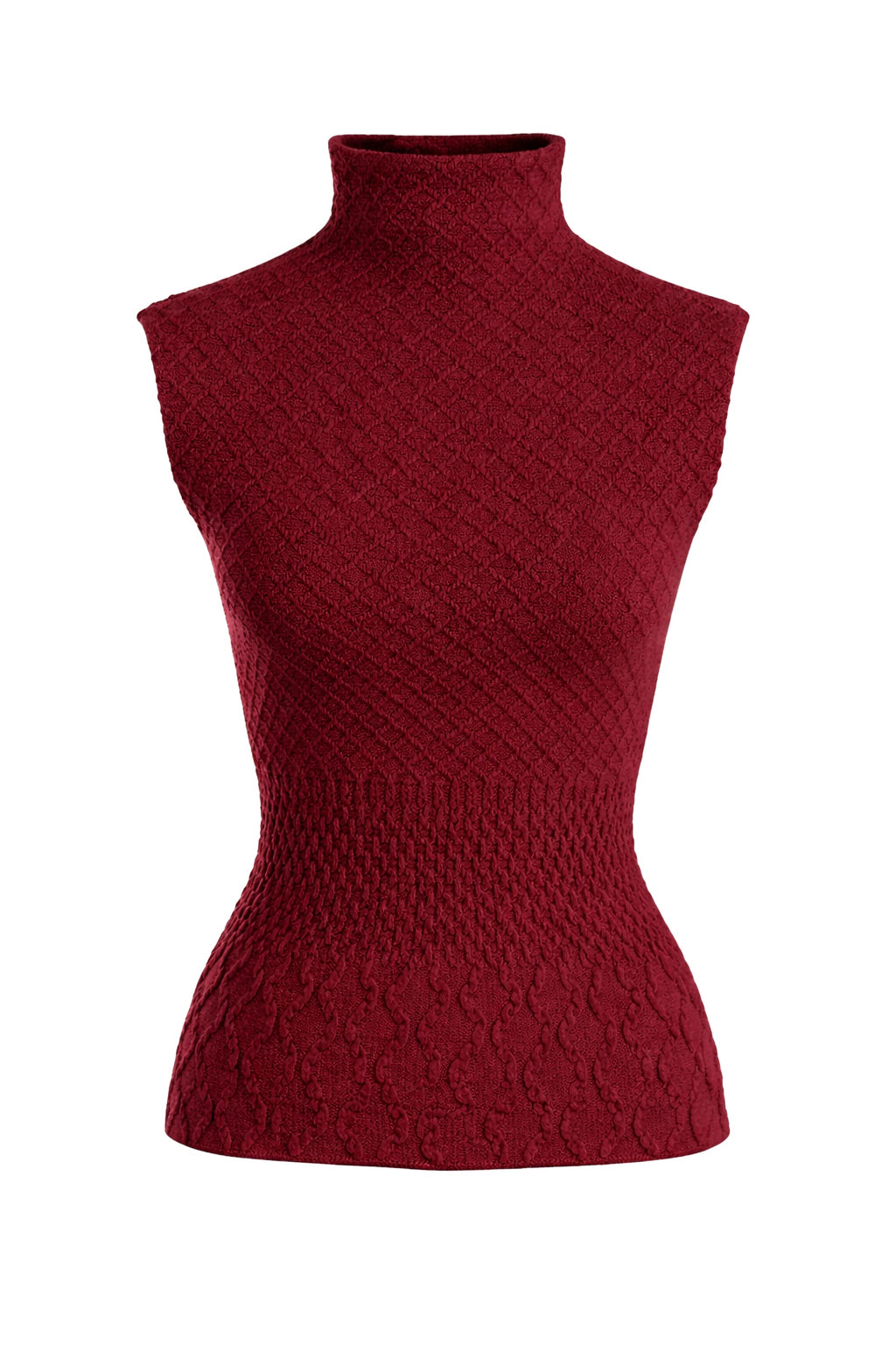 CCP Alessandra Textured Blouse Wine