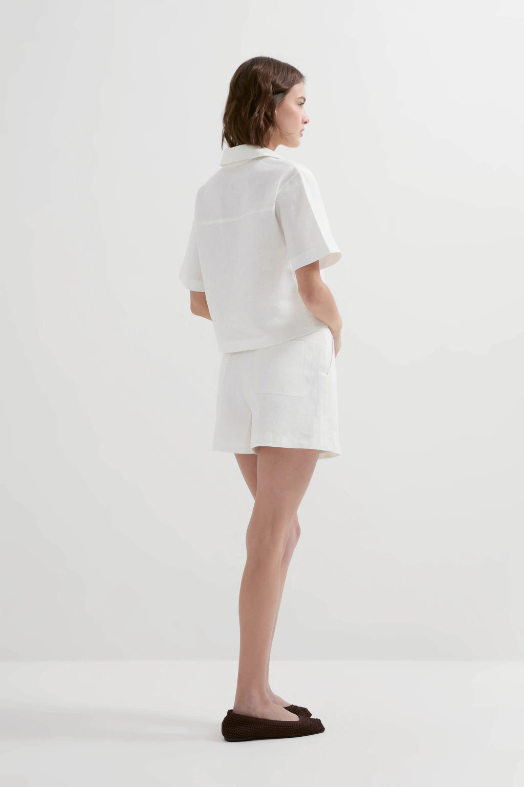 Pure Linen Summer Set White