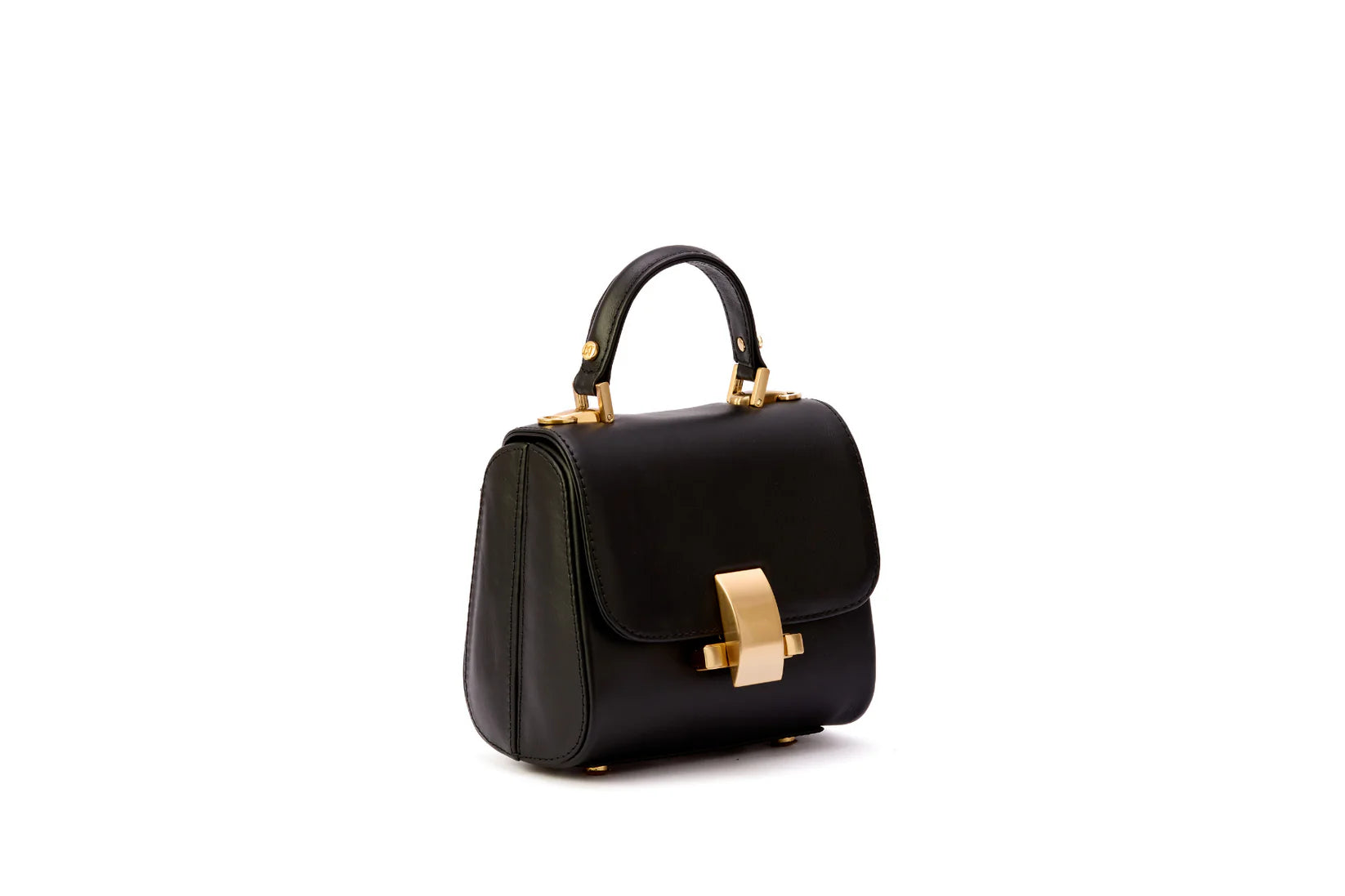 Laura Mini Genuine Leather Made in Brazil Handbag Black