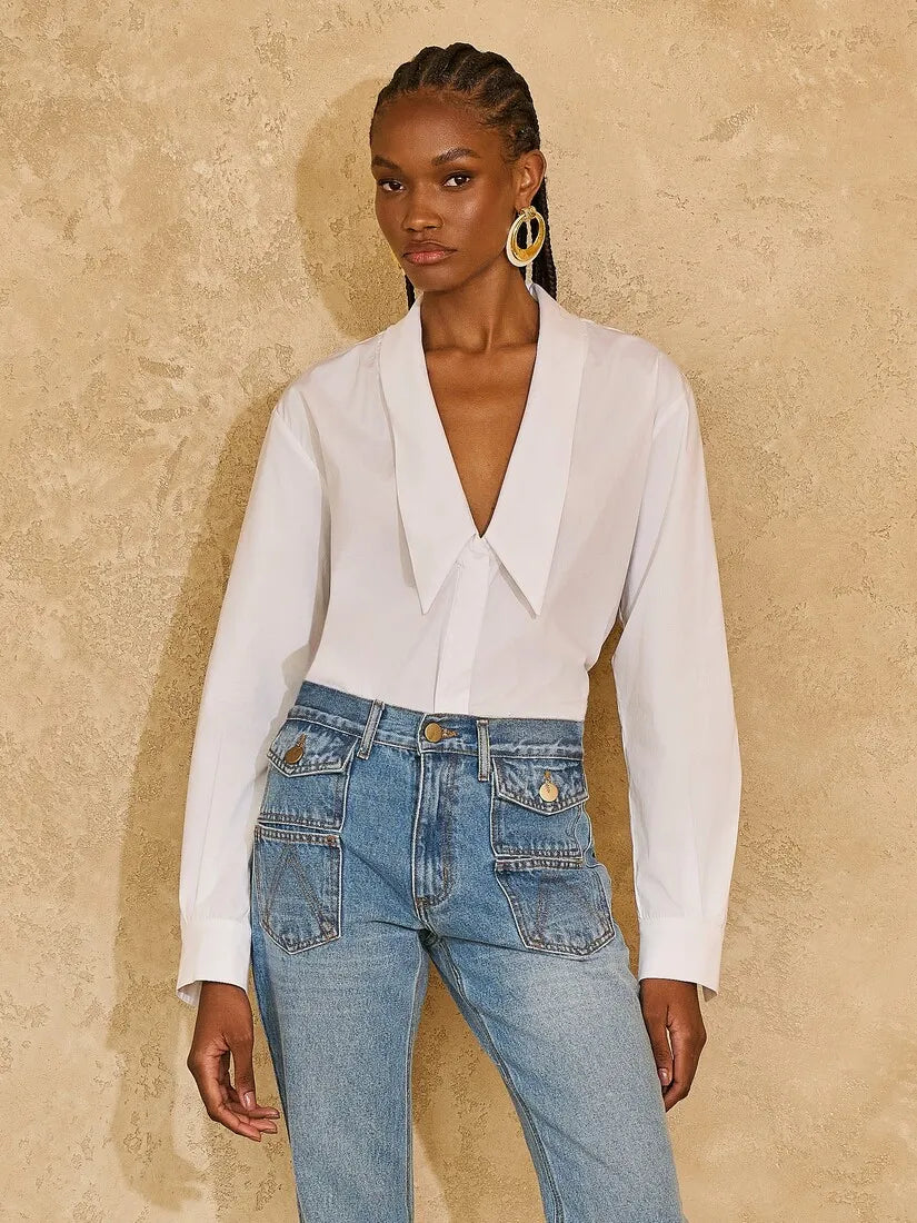 Tailored V-neck Shirt