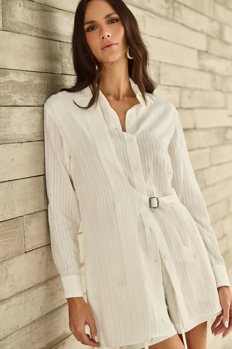 Maxi Cotton Special Buckle Shirt