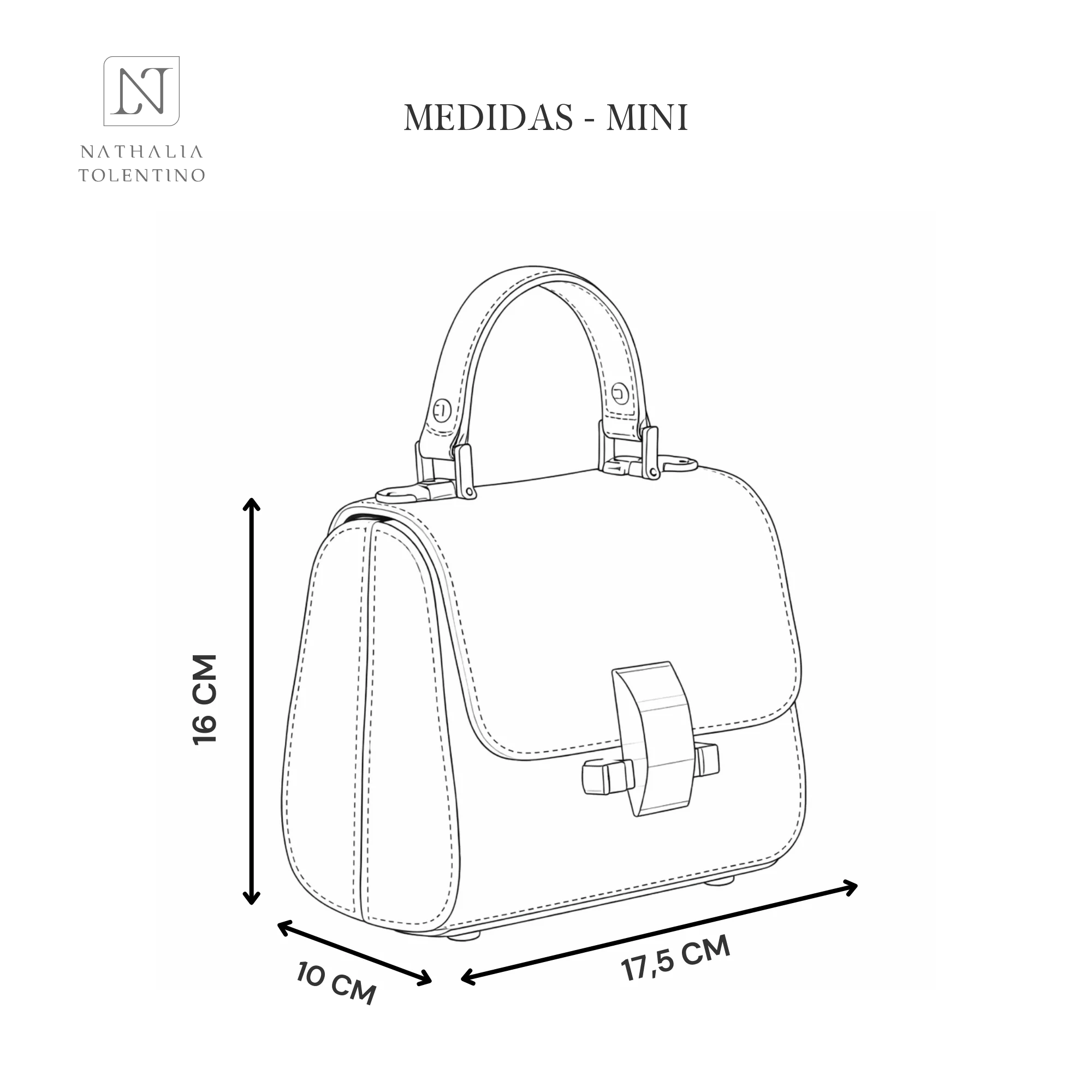 Laura Mini Genuine Leather Made in Brazil Handbag Gold