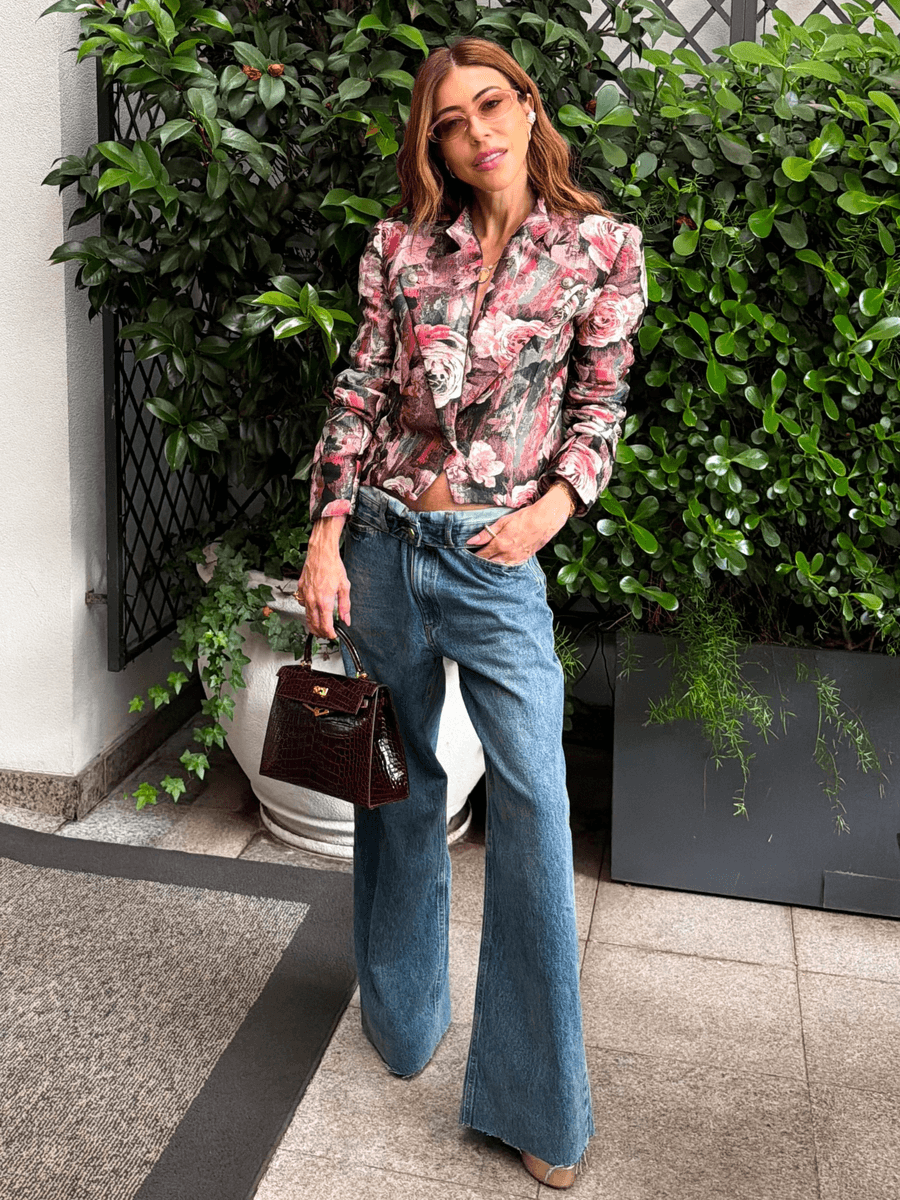 Collab Carol Bassi Folded Waist Jeans Anne Fernandes