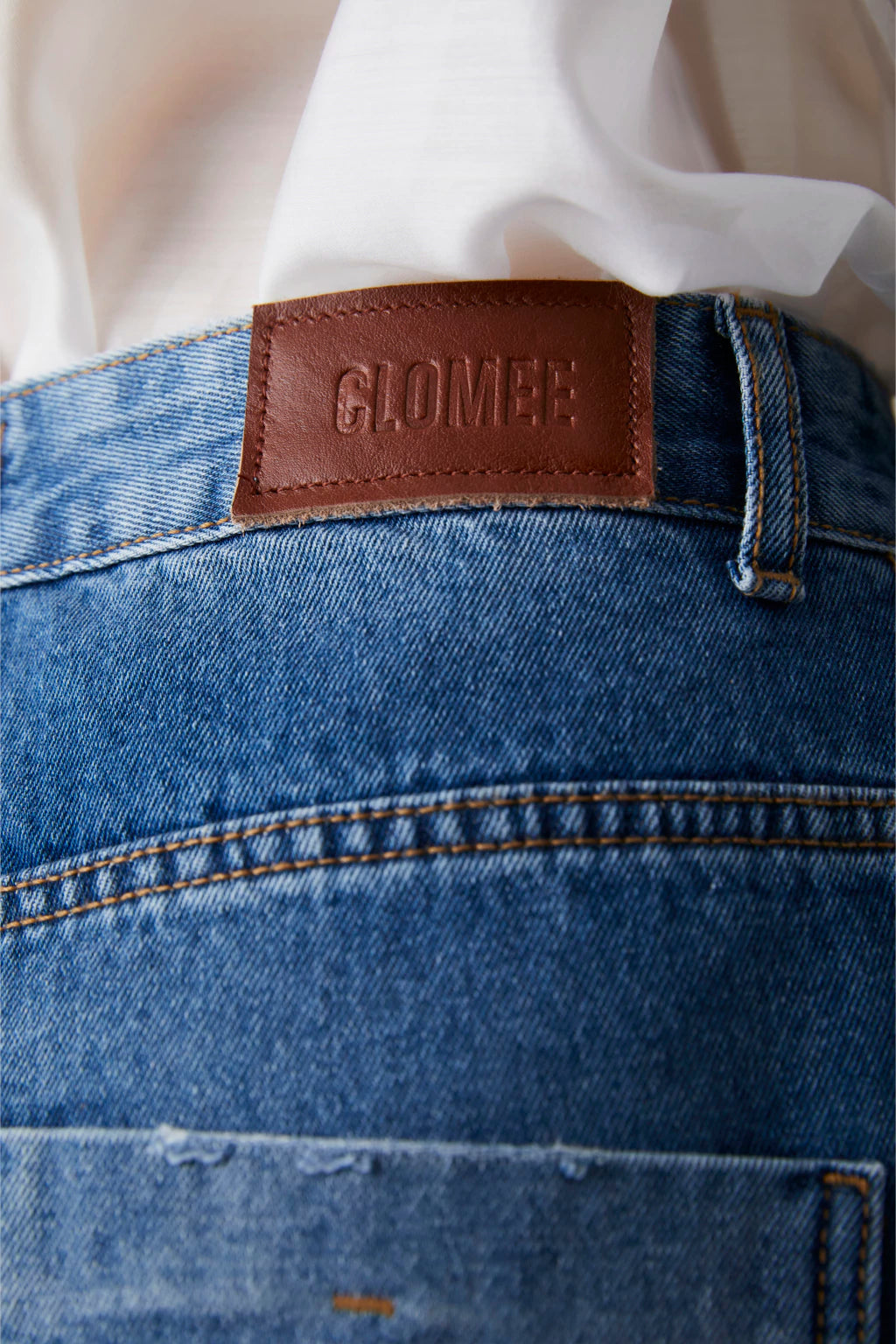 Basic Denim High Waited Wide Leg Pants