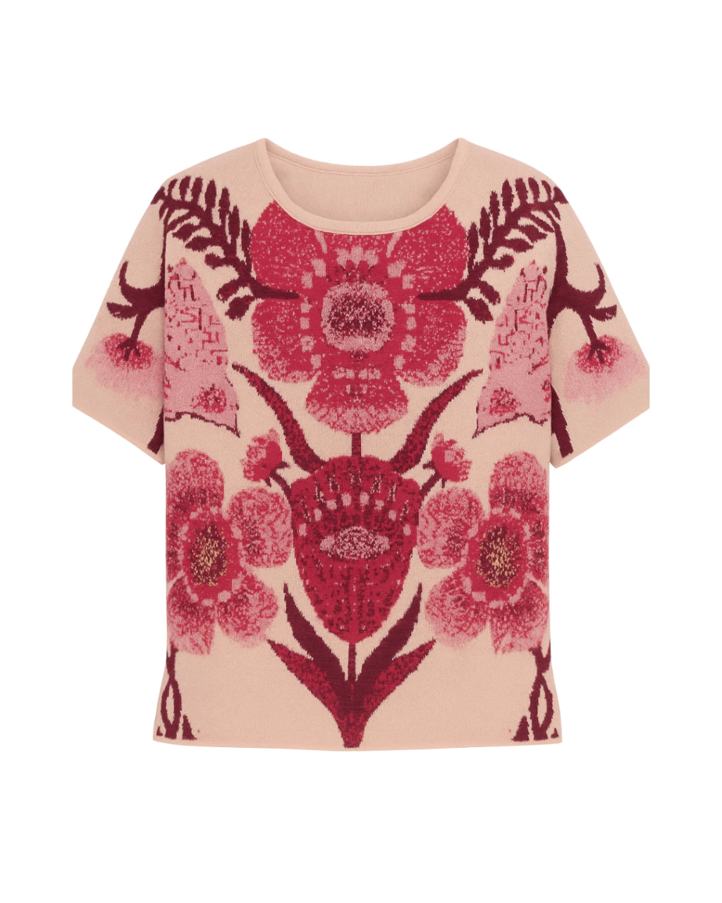 Crafted knit Unique Print T-Shirt Nina