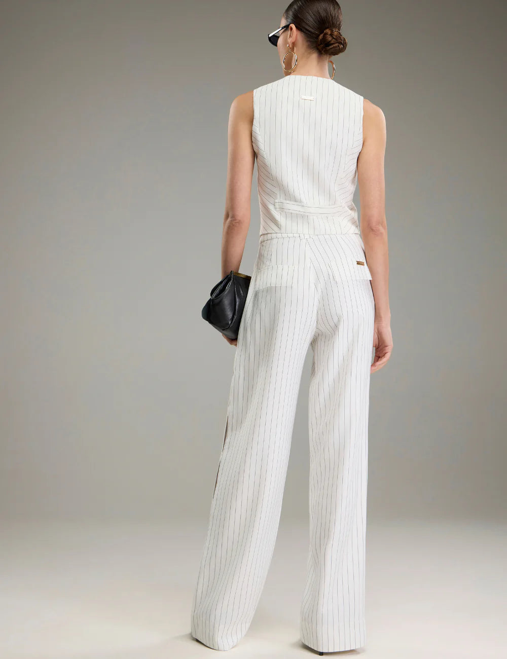 Off-white Striped Set is Made of Viscose