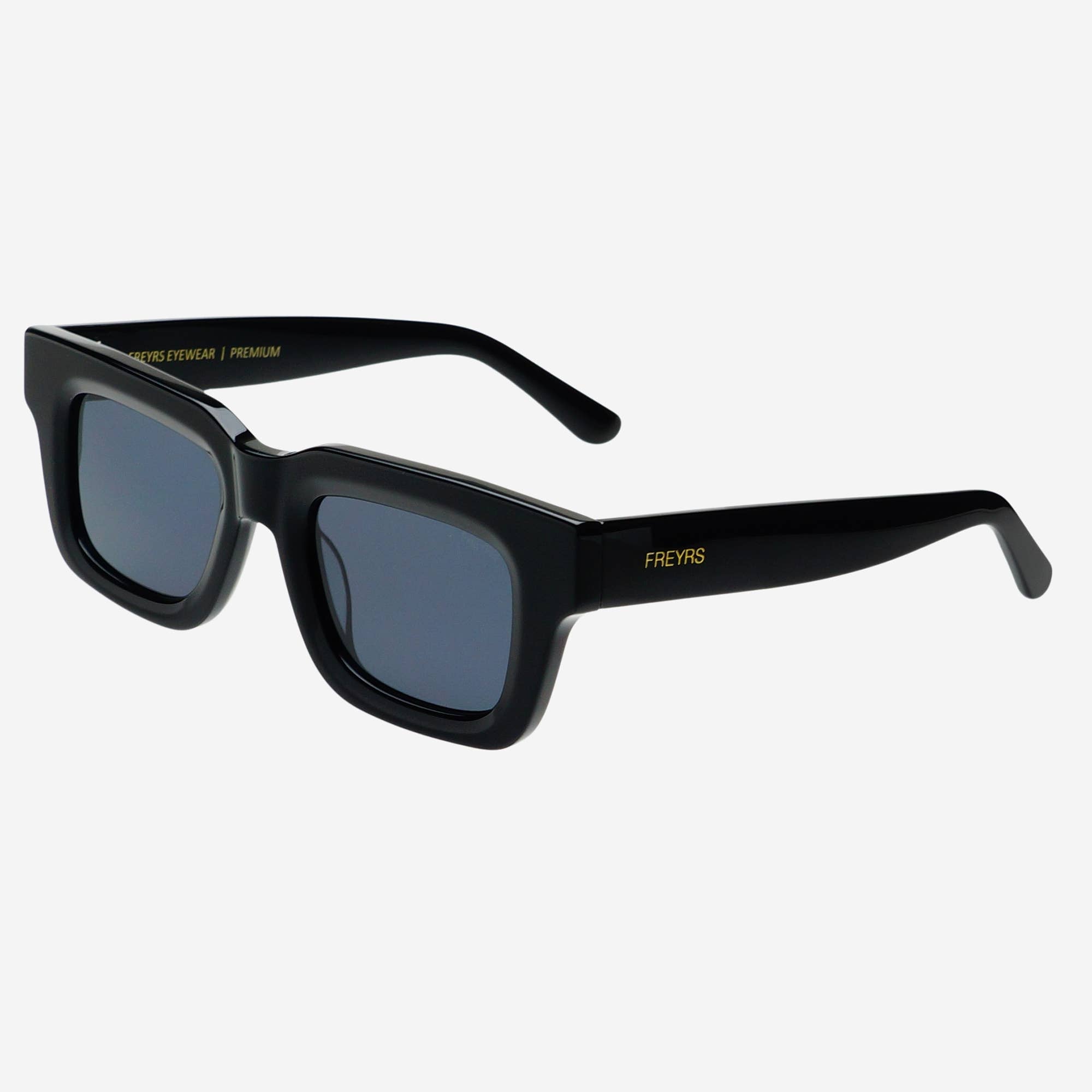 Thomas Acetate Mens Rectangular Sunglasses  : Black