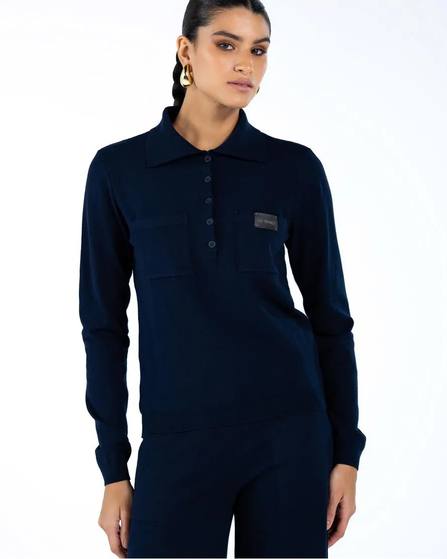 ANF Knit Navy Blue Set
