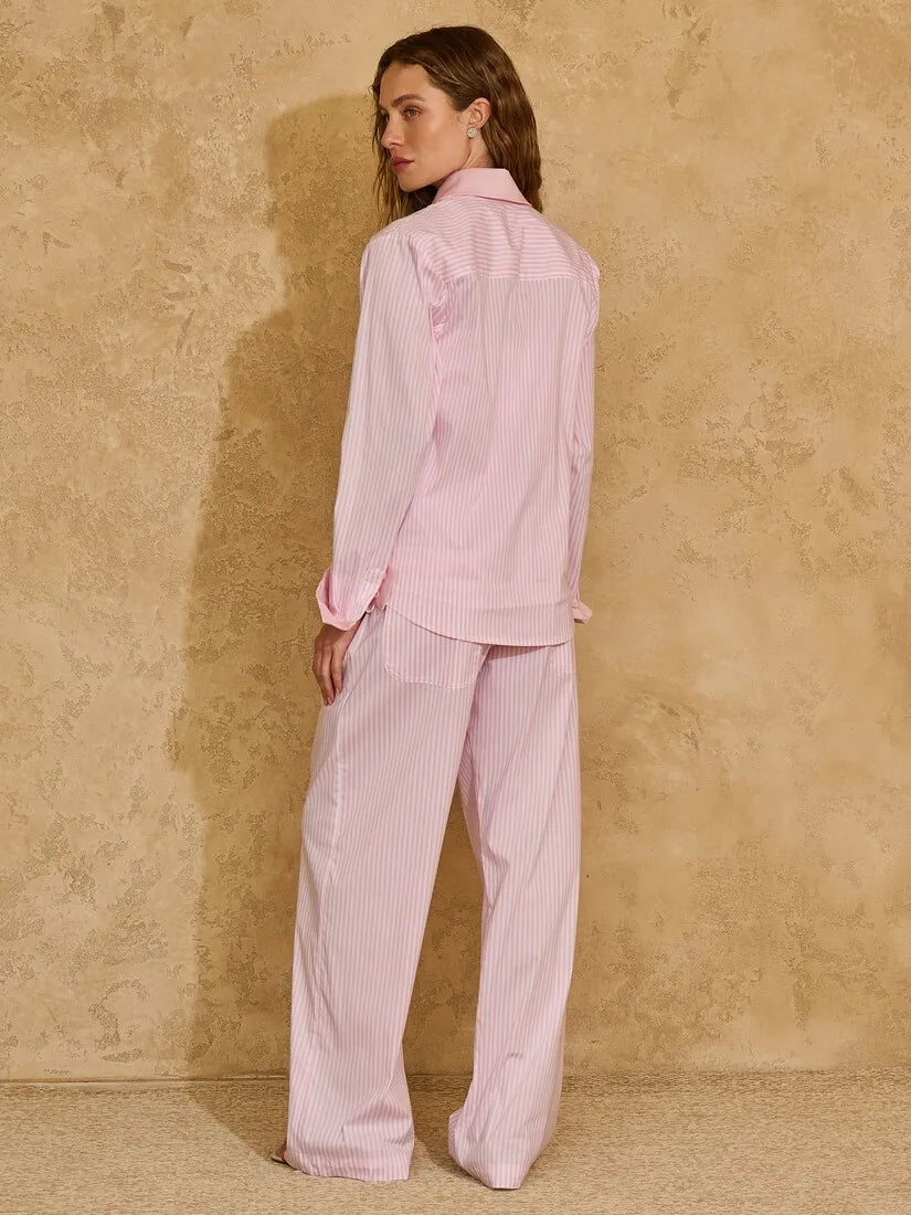 Candy Pink Stripe Set
