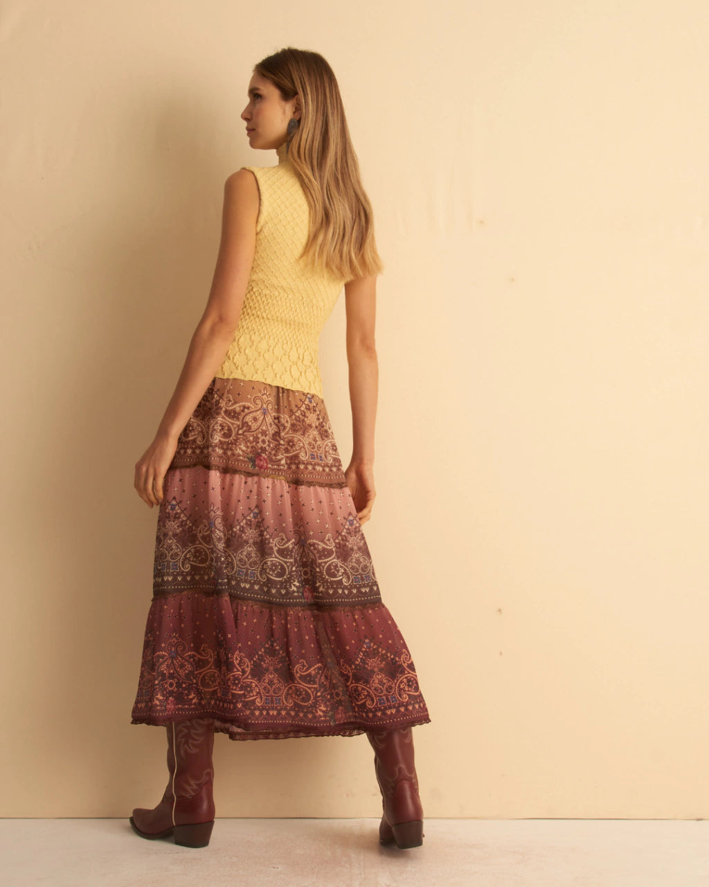 CCP Alessandra Textured Blouse Yellow