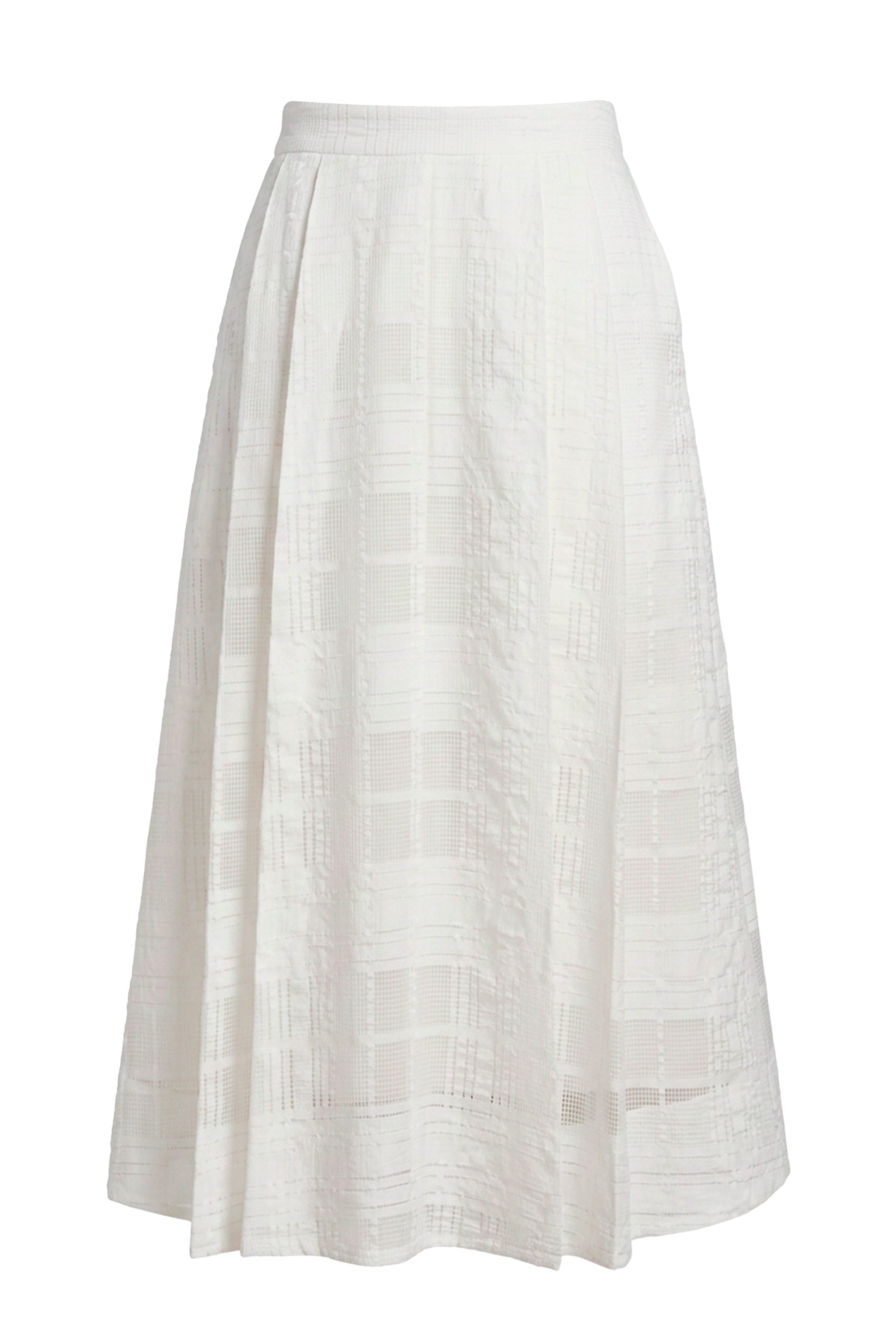 Solar Plaid Summer One Shoulder Set
