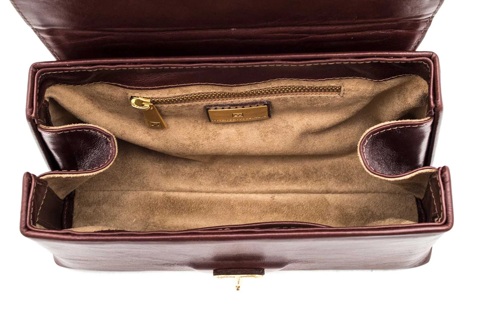 Luciana Genuine Leather Handbag Coffee