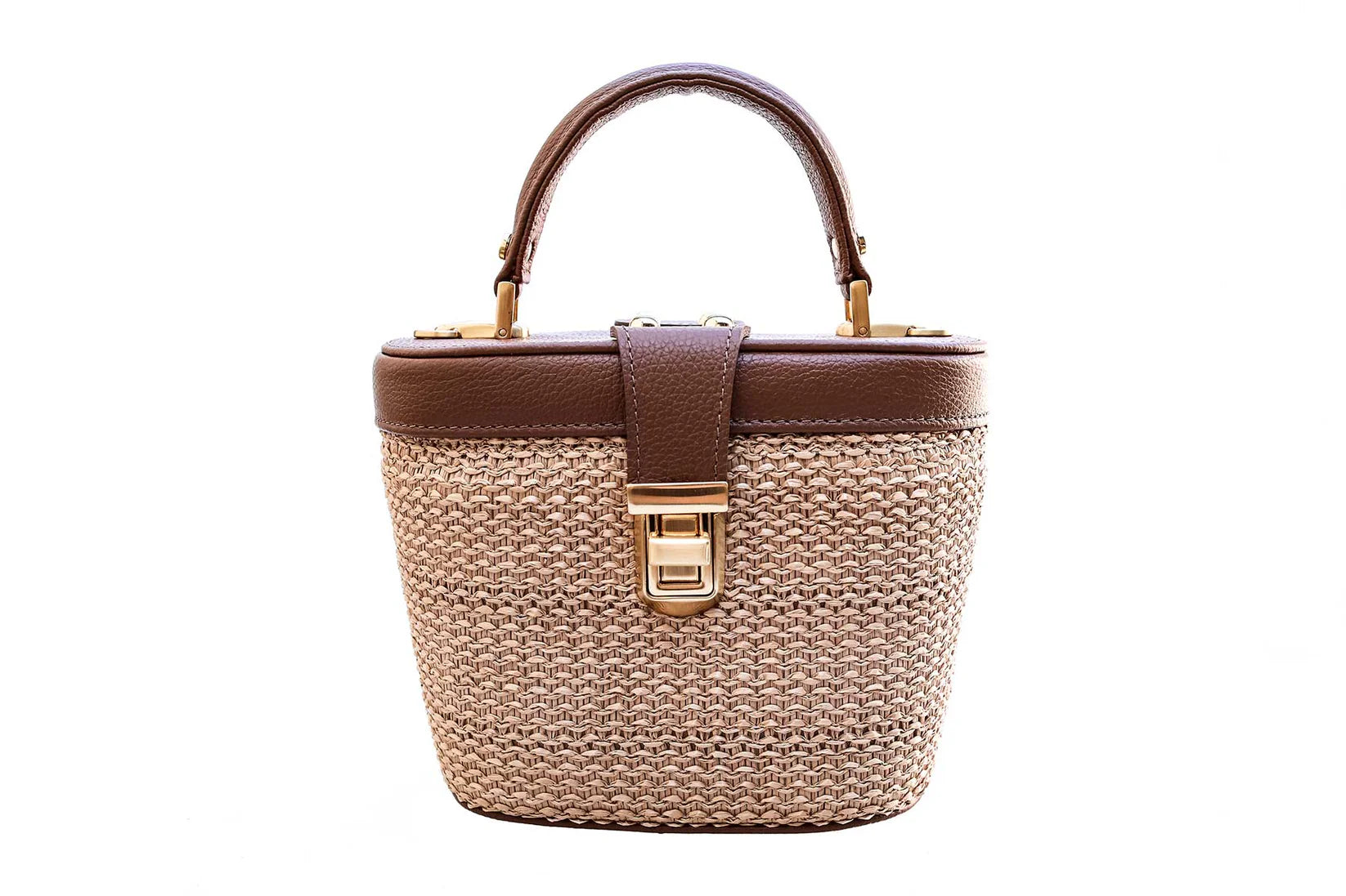 Olga Rafia Natural Hazenut Handbag
