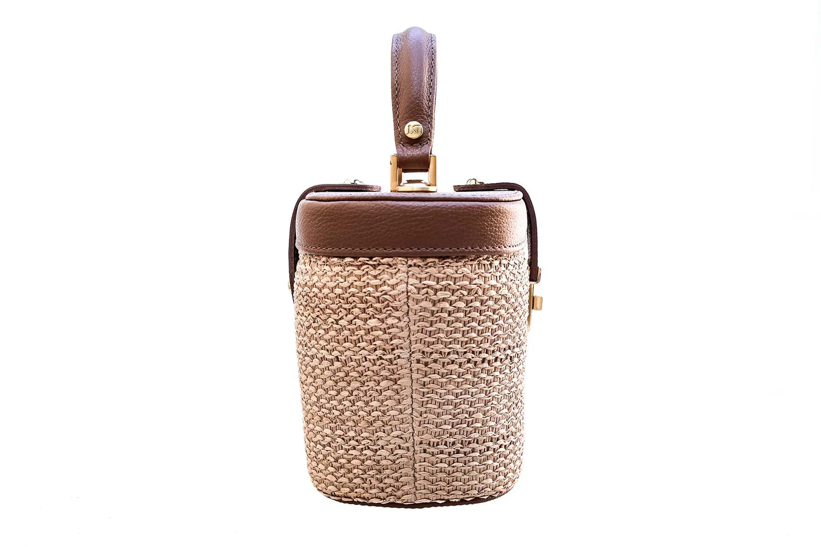 Olga Rafia Natural Hazenut Handbag