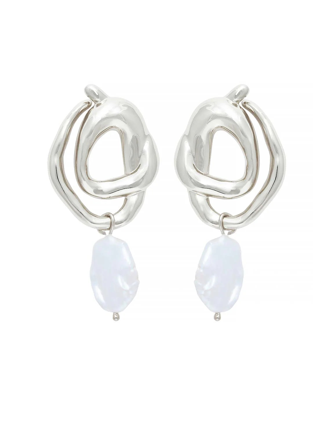 BHP Triumph Earrings Silver