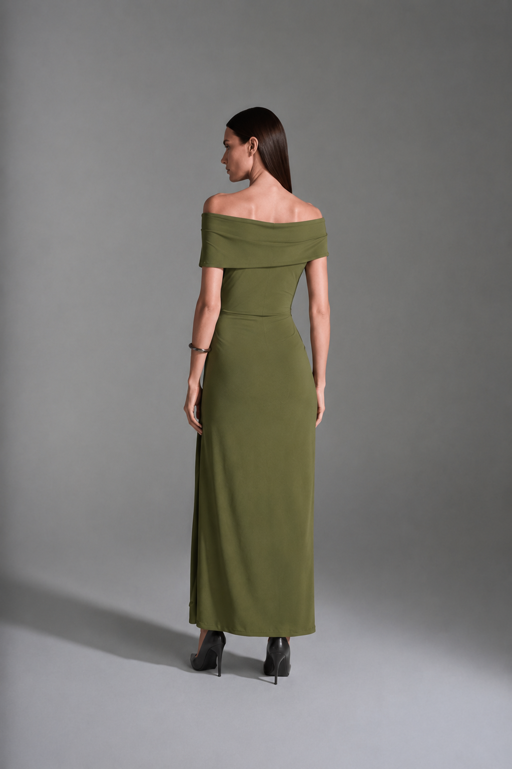 Military Green Jersey Dress