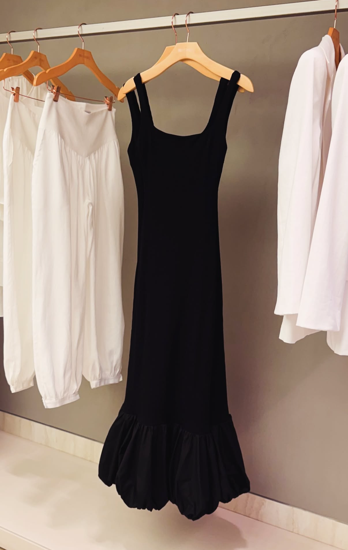 Jade Bubble Hem Dress