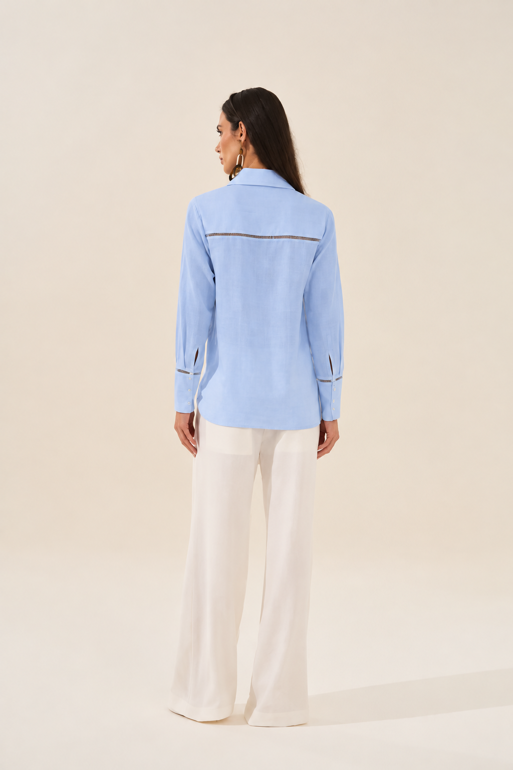 Baby Blue Linen Chic Shirt