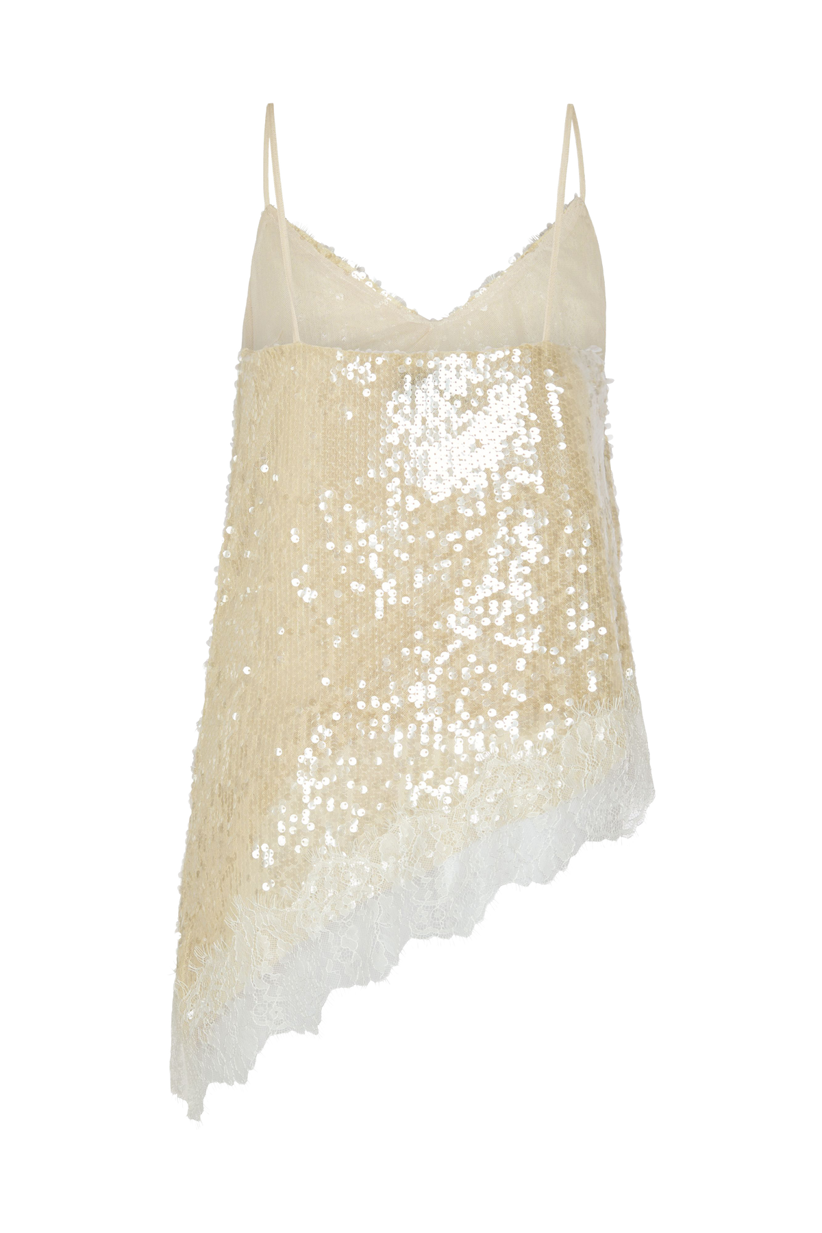 Aura Vanilla Sequin Tank Top
