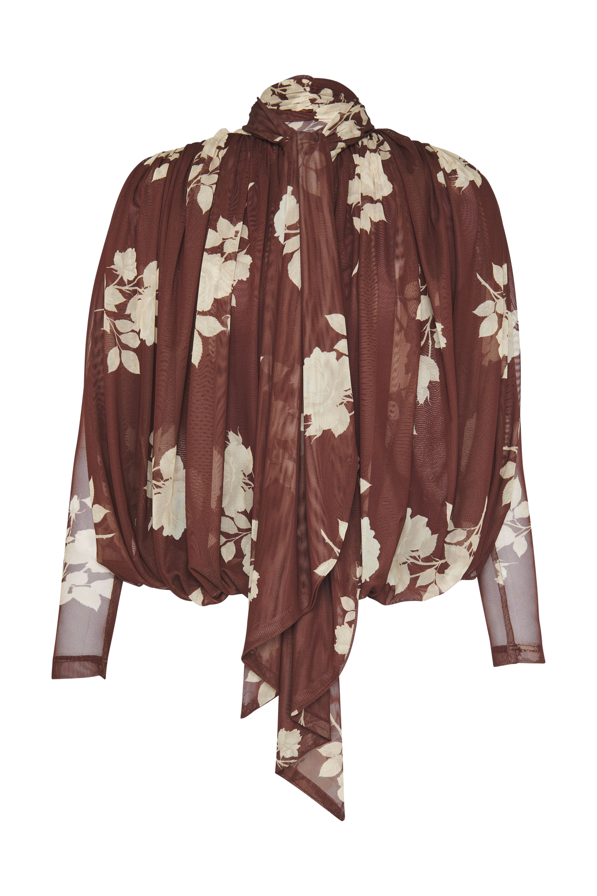 Amber Scarf Cocoa Shirt