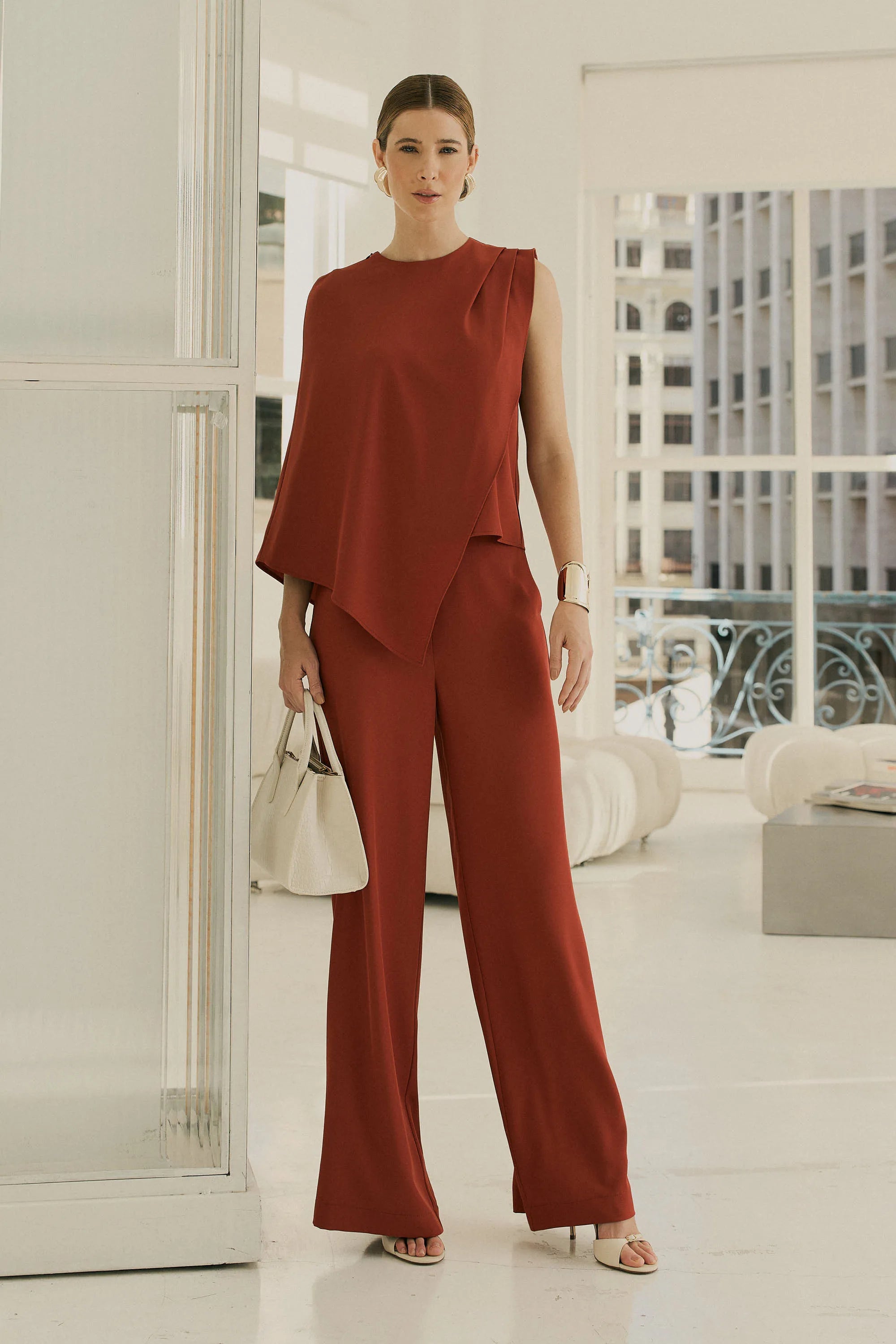 Tailored Asymmetric Light Set Terracota